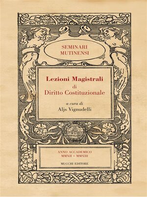 cover image of Lezioni Magistrali di Diritto Costituzionale III